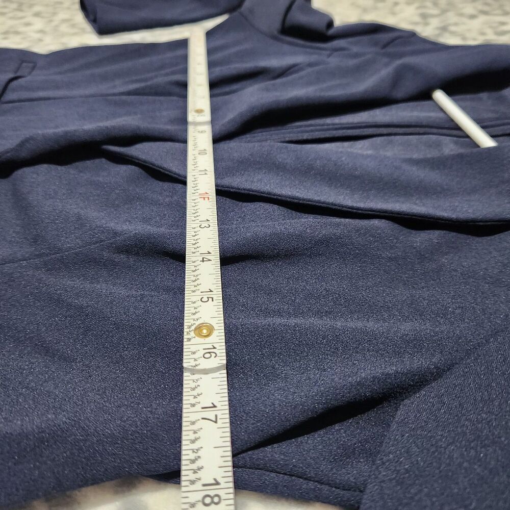 Nina Leonard Blazer Size Small Navy Blue Color One Button Lightweight. New - Picture 3 of 11